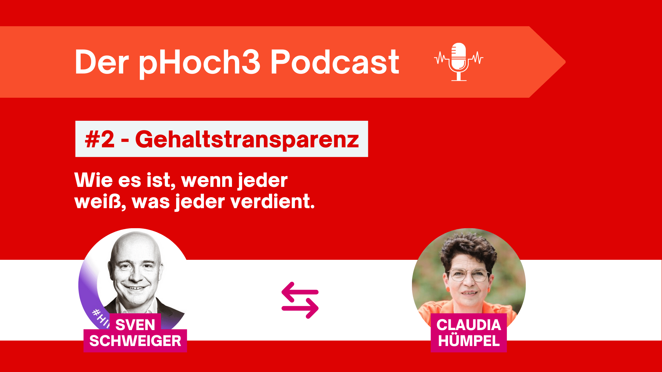 pHoch Podcast mit Sven Schweiger zur Gehaltstransparenz in Unternehmen