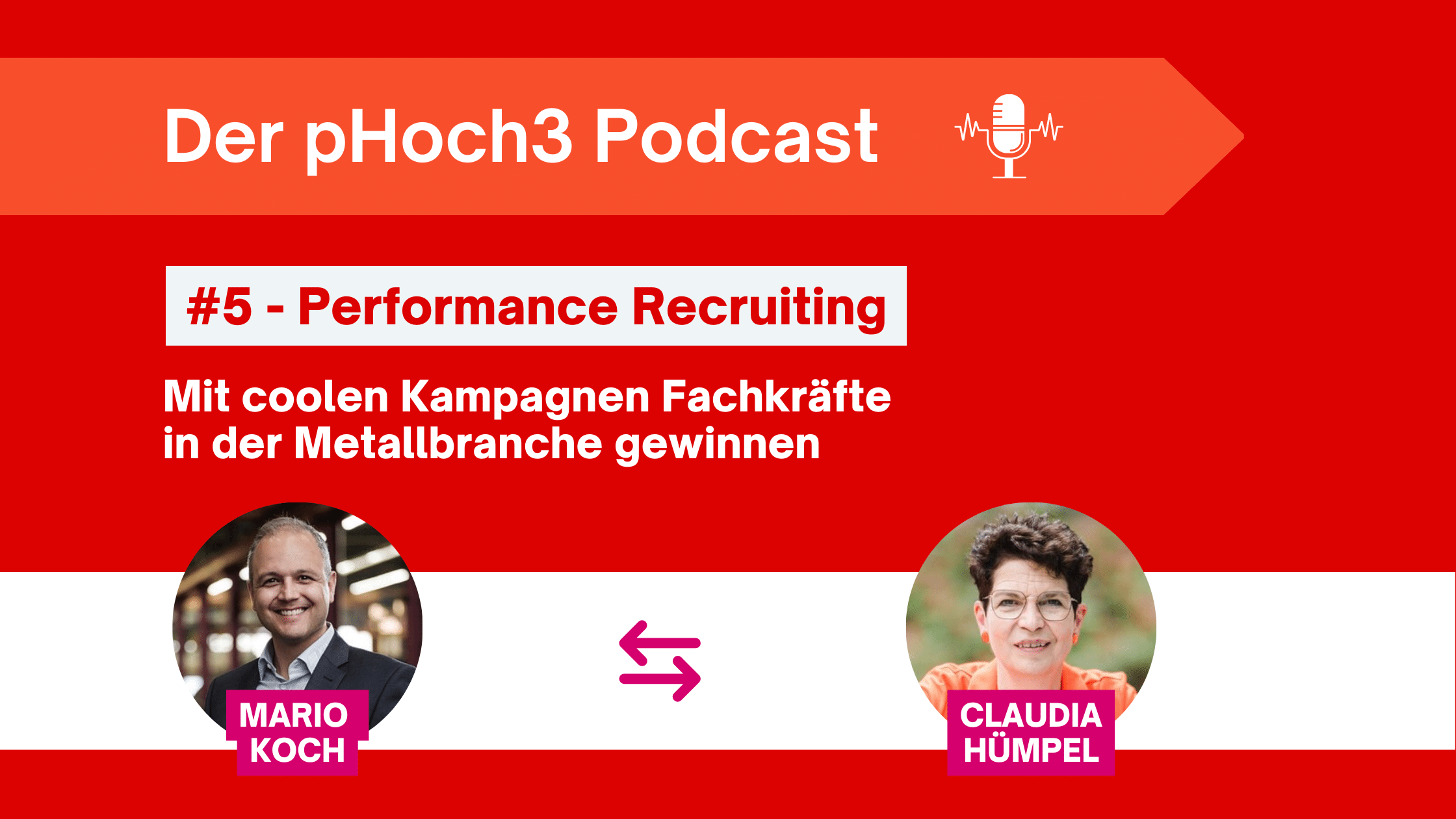 pHoch3 Podcast mit Mario Koch über Performance Recruiting in der Metallbranche